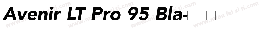 Avenir LT Pro 95 Bla字体转换